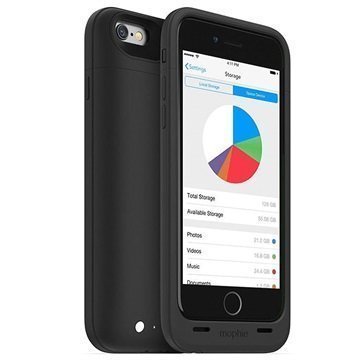 iPhone 6 Mophie Space Pack Akkukotelo 32GB Musta