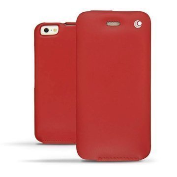 iPhone 6 Noreve Tradition Flip Leather Case PerpÃ©tuelle Punainen