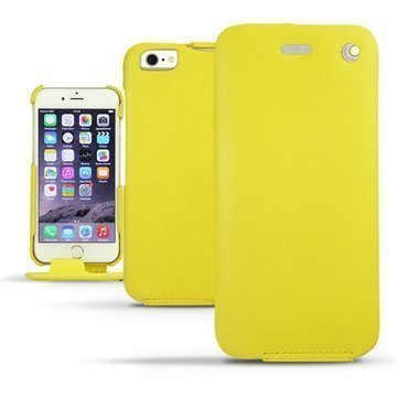 iPhone 6 Noreve Tradition Nahkainen Läppäkotelo Pulsion Keltainen Fluo