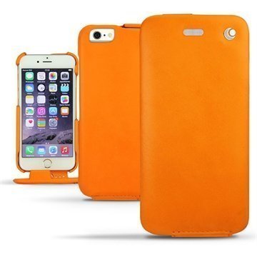 iPhone 6 Noreve Tradition Nahkainen Läppäkotelo Pulsion Oranssi Fluo