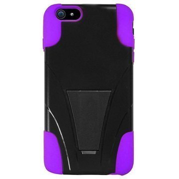 iPhone 6 Plus / 6S Plus Beyond Cell Hyber Shell Kotelo Musta / Violetti