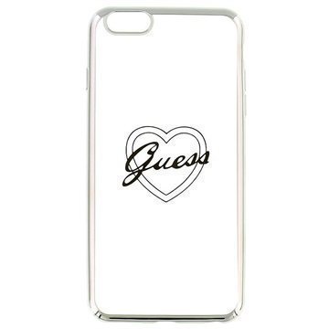 iPhone 6 Plus / 6S Plus Guess Signature TPU-Kotelo Sydän Hopea