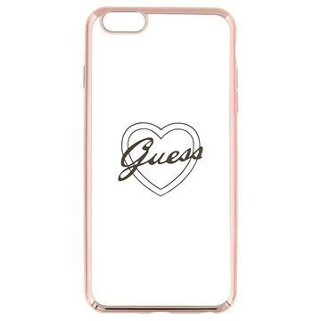 iPhone 6 Plus / 6S Plus Guess Signature TPU-Kotelo Sydän Ruusukulta