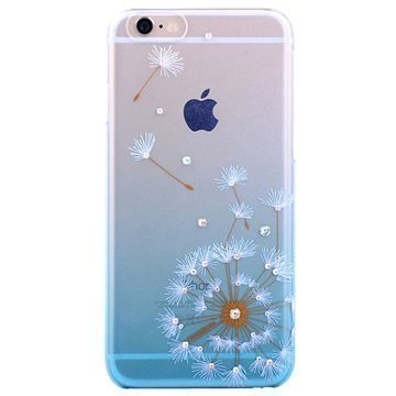 iPhone 6 Plus / 6S Plus Kingxbar Swarovski Crystal Suojakotelo Voikukka Sininen