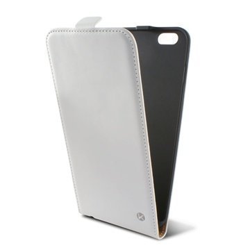 iPhone 6 Plus / 6S Plus Ksix Vertical Flip Leather Case White