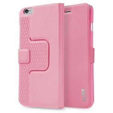 iPhone 6 Plus / 6S Plus Laut R-Evolve Pyörivä Smart Folio Kotelo Vaaleanpunainen