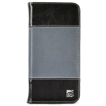 iPhone 6 Plus / 6S Plus Maroo The Slate Plus Wallet Leather Case Black / Grey