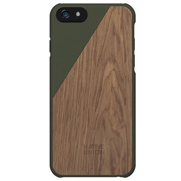 iPhone 6 Plus / 6S Plus Native Union Clic Wooden Puinen Suojakuori Olive