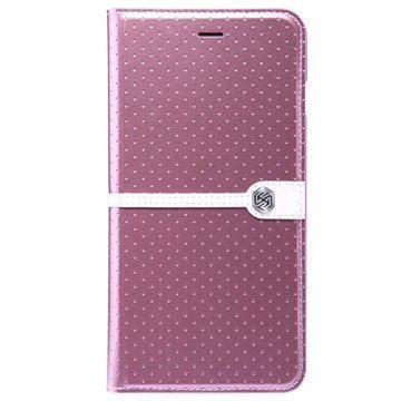 iPhone 6 Plus / 6S Plus Nillkin Ice Series Nahkainen Läppäkotelo Pinkki