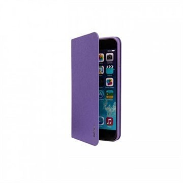 iPhone 6 Plus / 6S Plus Ozaki O!Coat 0.4 Folio Lompakkomallinen Nahkakotelo Violetti