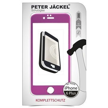 iPhone 6 Plus / 6S Plus Peter Jäckel Full Display HD Glass Screen Protector Pink