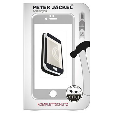 iPhone 6 Plus / 6S Plus Peter Jäckel Koko Näytön HD Lasi Näytönsuoja Hopea