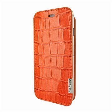 iPhone 6 Plus / 6S Plus Piel Frama FramaSlim Nahkakotelo Krokotiili Oranssi