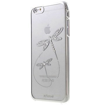 iPhone 6 Plus / 6S Plus X-Fitted Swarovski Crystal Suojakotelo Sudenkorento Hopeinen