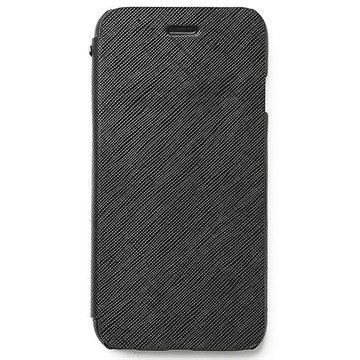 iPhone 6 Plus / 6S Plus Zenus Prestige Minimal Diary Nahkainen Suojakotelo Musta