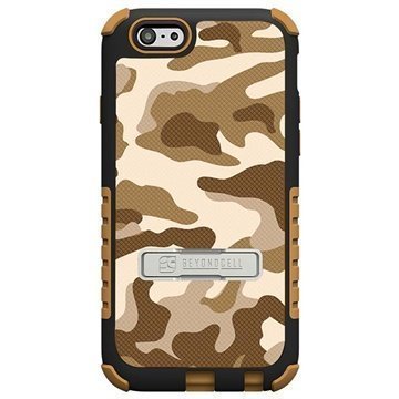 iPhone 6 Plus Beyond Cell Tri Shield Design Hybrid Suojakuori Desert Storm Camouflage