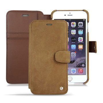 iPhone 6 Plus Noreve Tradition B Wallet Nahkakotelo Exception Soopelinruskea Vintage