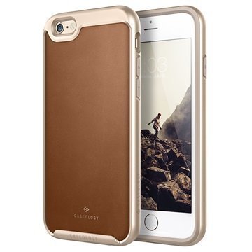 iPhone 6 Plus/6S Plus Caseology Envoy Kotelo Ruskea / Kulta