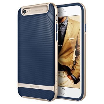 iPhone 6 Plus/6S Plus Caseology Wavelength Suojakuori Laivastonsininen / Kulta