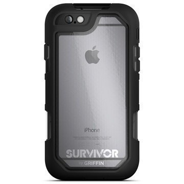 iPhone 6 Plus/6S Plus Griffin Survivor Summit Kotelo Musta / Läpinäkyvä