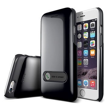 iPhone 6 Verus Slim Hard Slide Series Kotelo Hiilenmusta