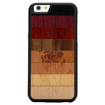 iPhone 6/6S Carved Traveler Kotelo Haalistunut Kukka