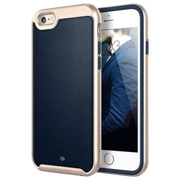 iPhone 6/6S Caseology Envoy Kotelo Tummansininen / Kulta