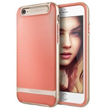 iPhone 6/6S Caseology Wavelength Suojakuori Korallinpunainen / Kulta