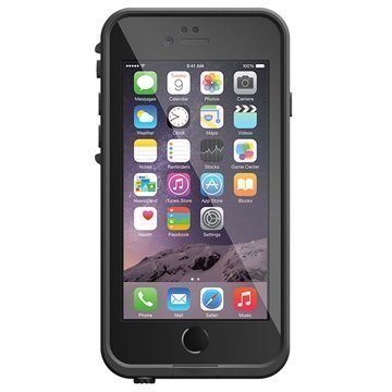 iPhone 6/6S LifeProof Fre Vedenkestävä Kotelo Musta