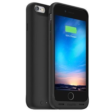 iPhone 6/6S Mophie Juice Pack Reserve Vara-akkukuori Musta