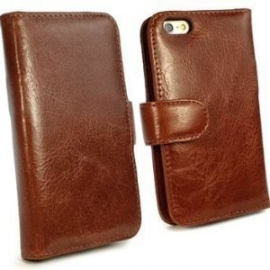 iPhone 6/6S Tuff-luv Vintage Wallet Nahkakotelo Ruskea