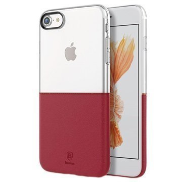 iPhone 7 Baseus Premium Maker Case Transparent / Red