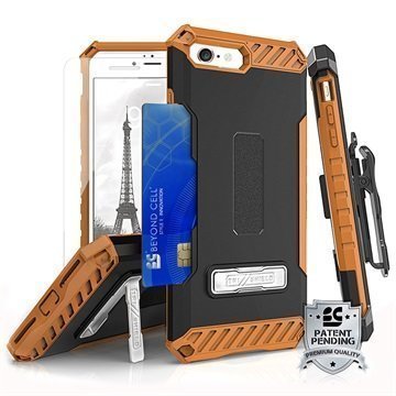 iPhone 7 Beyond Cell Tri Shield Kombo Case Black / Brown