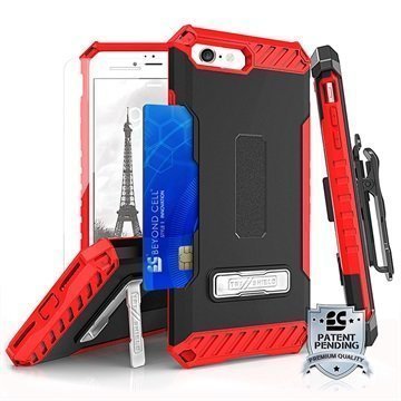 iPhone 7 Beyond Cell Tri Shield Kombo Case Black / Red