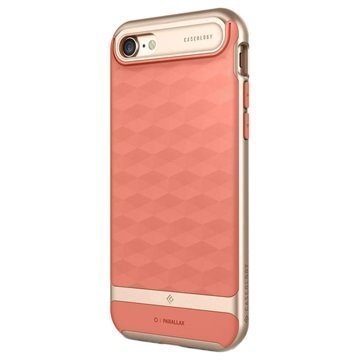 iPhone 7 Caseology Parallax Hybrid Suojakuori Korallinpunainen / Kulta