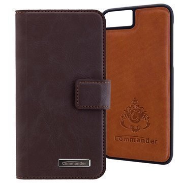 iPhone 7 Commander Book & Cover Kotelo Ruskea Vintage