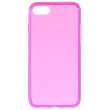 iPhone 7 Glossy TPU Suojakuori Kirkas Pinkki