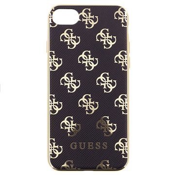 iPhone 7 Guess 4G 2017 TPU Case Black / Gold