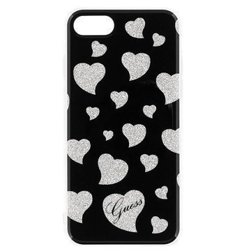 iPhone 7 Guess Hearts Case Black