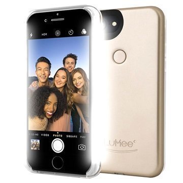 iPhone 7 LuMee Two LED-Valaistu Kotelo Kulta