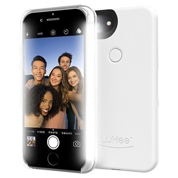 iPhone 7 LuMee Two LED-Valaistu Kotelo Valkoinen