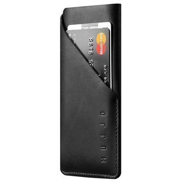 iPhone 7 Mujjo Wallet Nahkainen Kotelo Musta