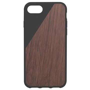 iPhone 7 Native Union Clic Wooden Suojakuori Musta / Pähkinäpuu