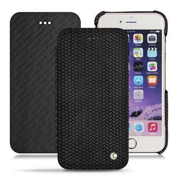 iPhone 7 Noreve Tradition D Flip Leather Case Abaca Black