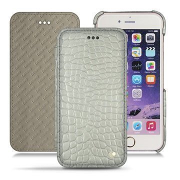 iPhone 7 Noreve Tradition D Flip Leather Case Crocodile Milk