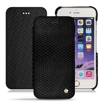 iPhone 7 Noreve Tradition D Flip Leather Case Serpent Black