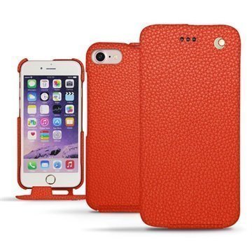 iPhone 7 Noreve Tradition läppäkotelo Papaijanoranssi