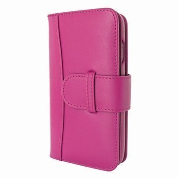 iPhone 7 Piel Frama WalletMagnum Leather Cover Fuchsia