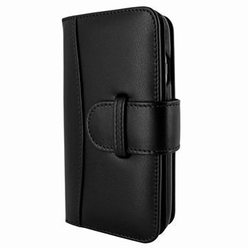 iPhone 7 Piel Frama WalletMagnum Leather Cover Musta