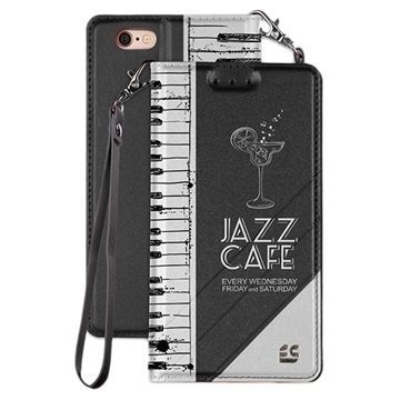 iPhone 7 Plus Beyond Cell Infolio C lompakkokotelo â" Pianon koskettimet â" Jazz
